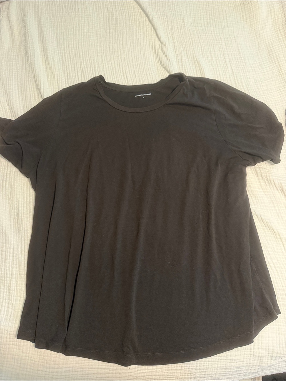 Universal Standard Everyday Short Sleeve Crewneck Tee - Black